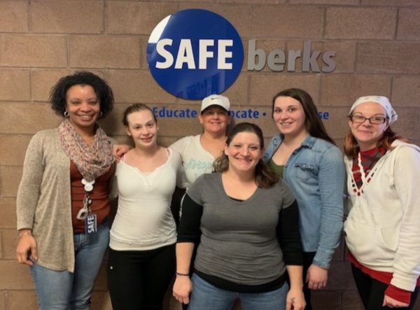Photo: hoto: Staff and participants at ADAPPT partnered with Safe Berks to sponsor meals for survivors of domestic violence on March 6.