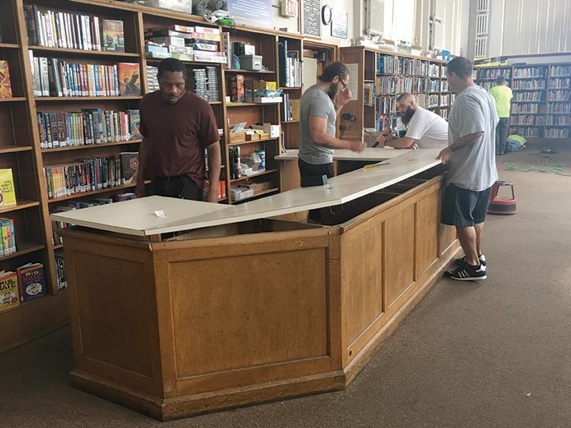 ADAPPT AOD unit helps local library during reconstruction