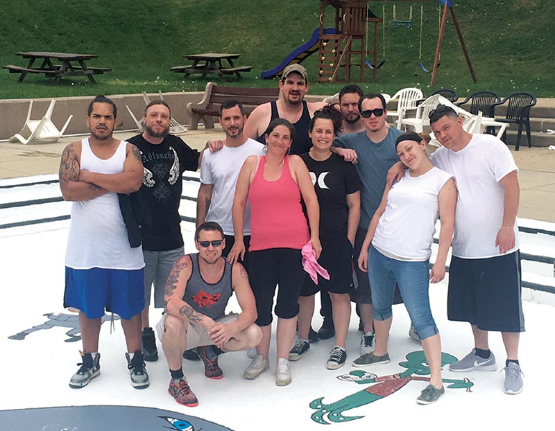 ADAPPT volunteers help renovate local library and pool clean-up