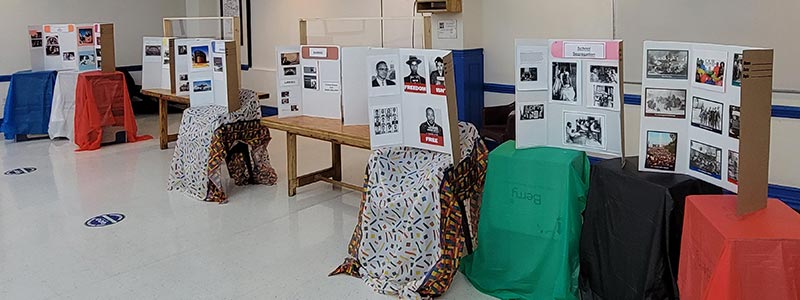 Delaney Hall residents show creativity for Black History Month