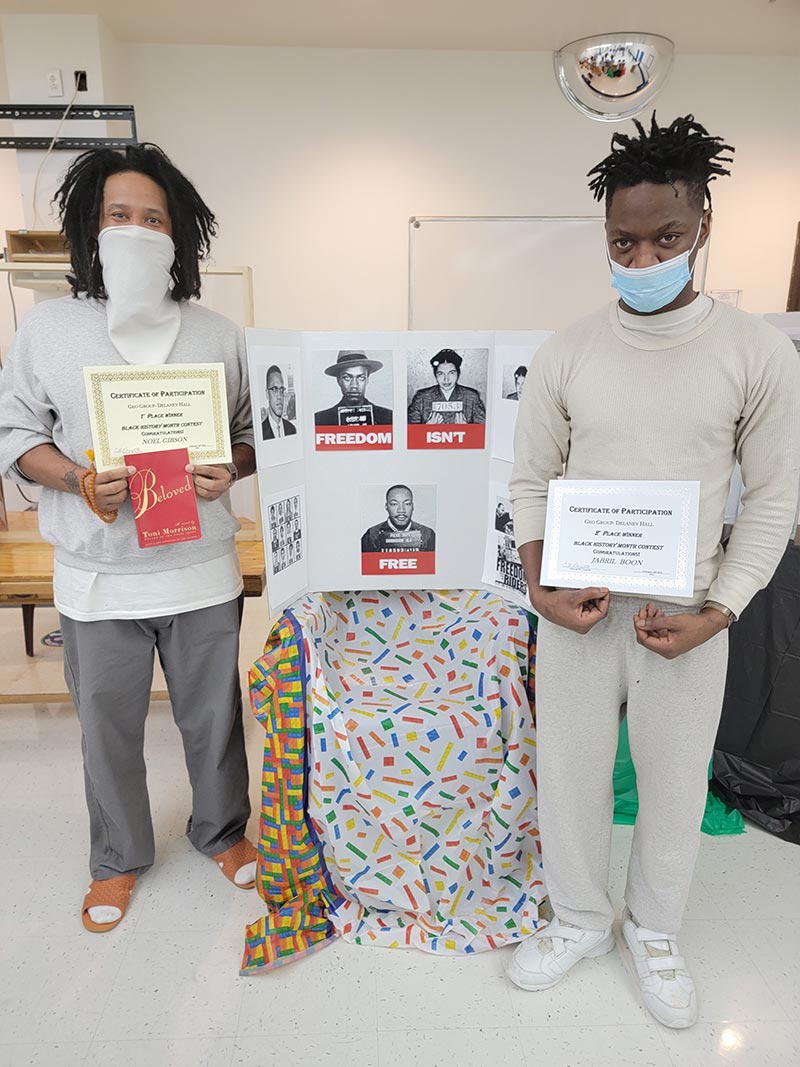 Delaney Hall residents show creativity for Black History Month