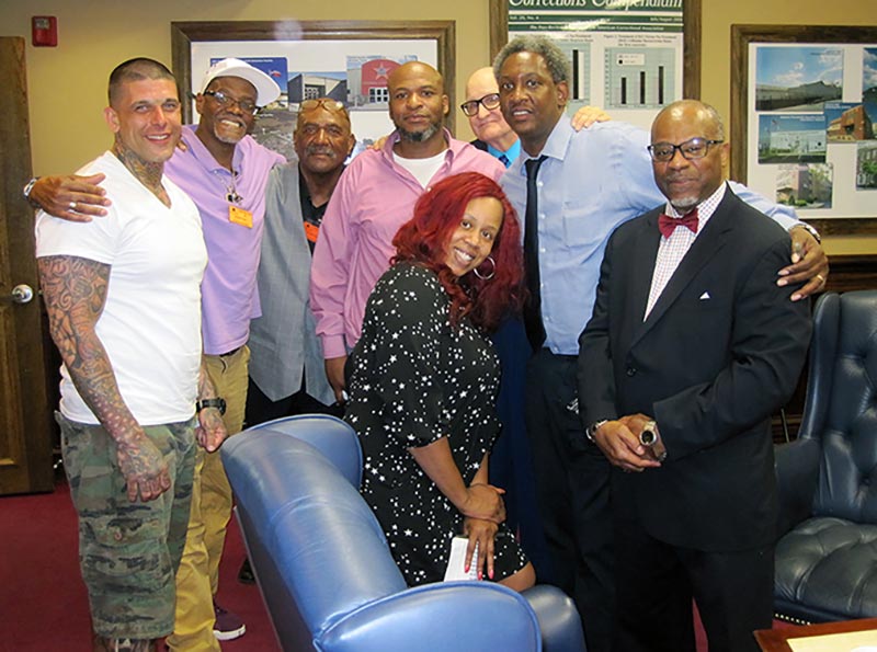 GEO Reentry alumni members work to inspire residents at Talbot Hall
