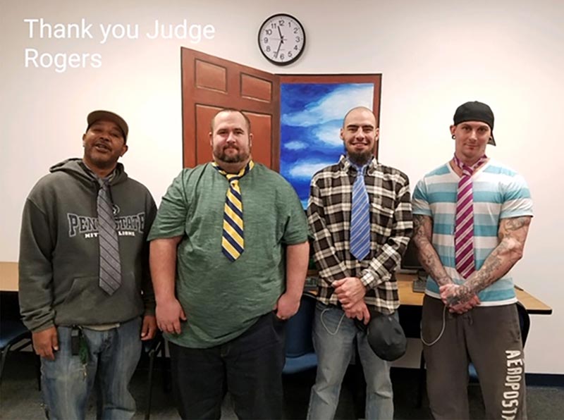 Luzerne County judge donates neckties to participants