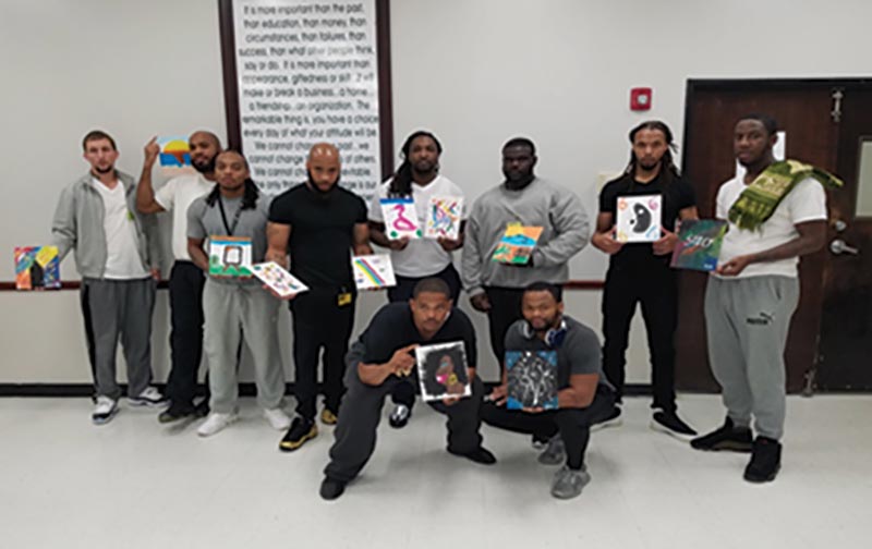 ‘Paint Social’ at Tully House reentry program supports self-reflection, creativity