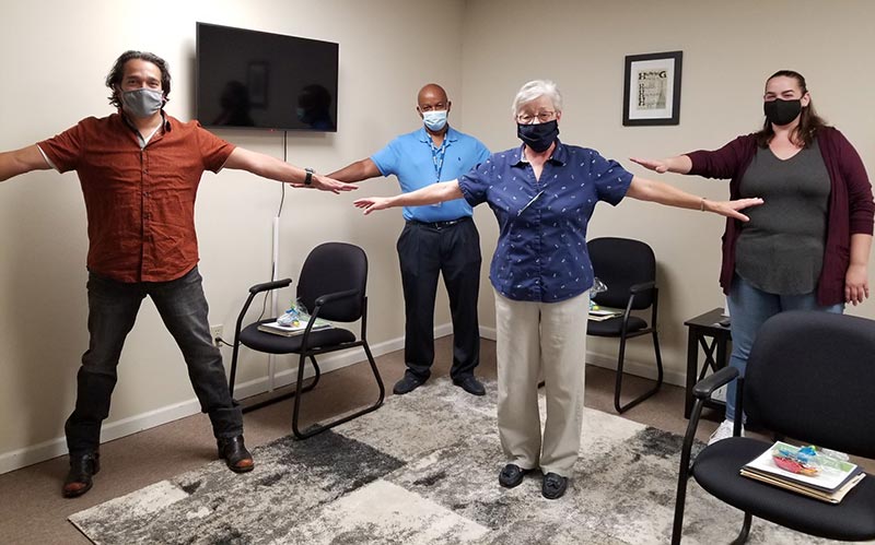 Staff orientation during COVID-19 covers safety and therapeutic topics