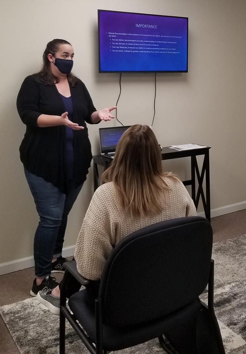 Staff orientation during COVID-19 covers safety and therapeutic topics