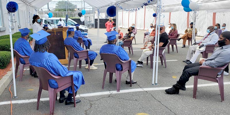 Tully House holds outdoor ceremony for HiSET graduates