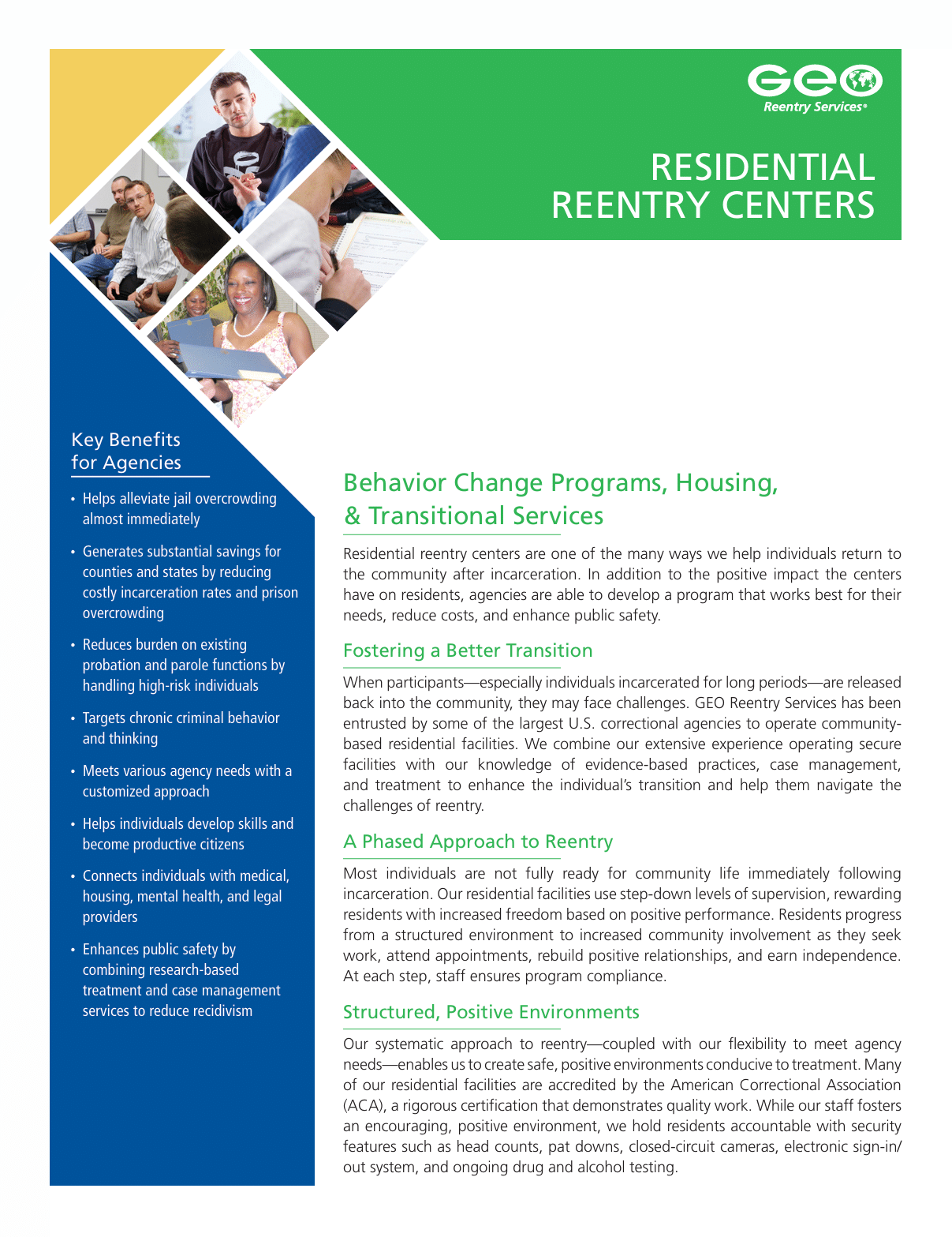 Download the Residential Reentry Programs fact sheet