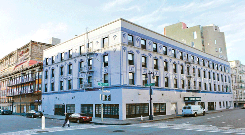 Exterior of the Taylor Street Residential Reentry Center.