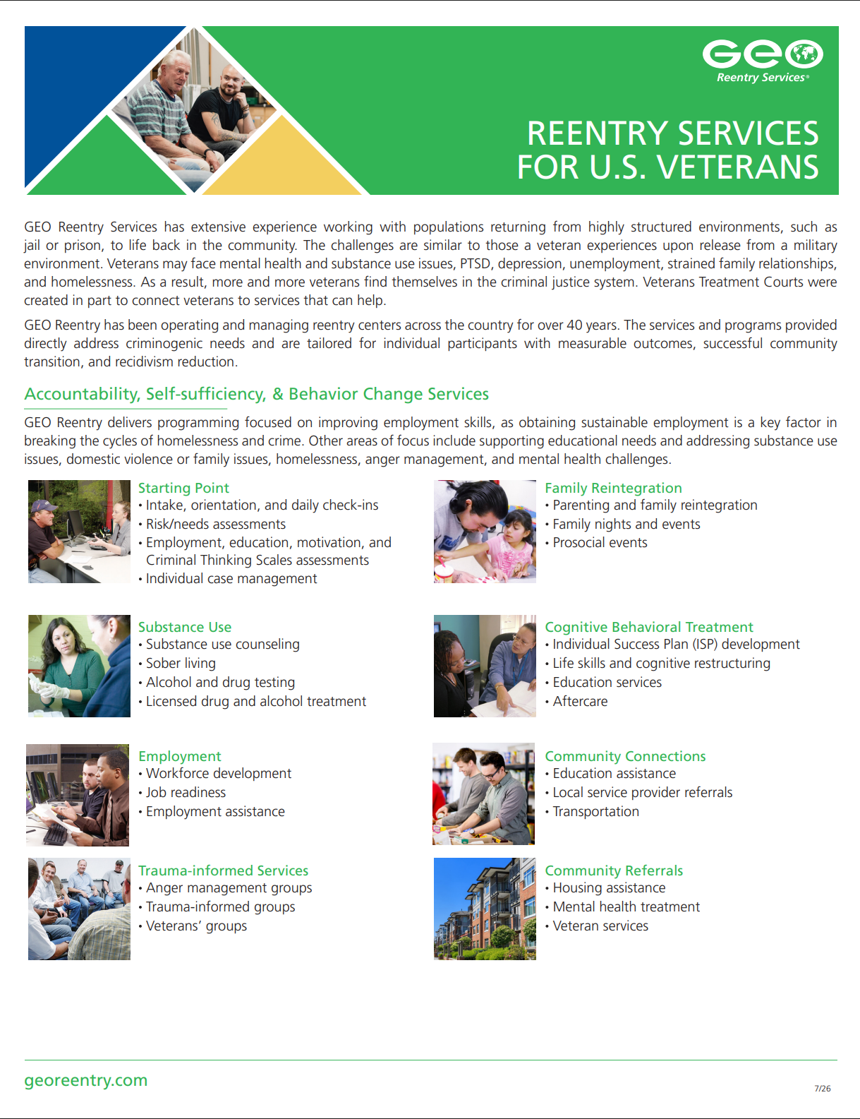 Download the Veterans Reentry Services fact sheet